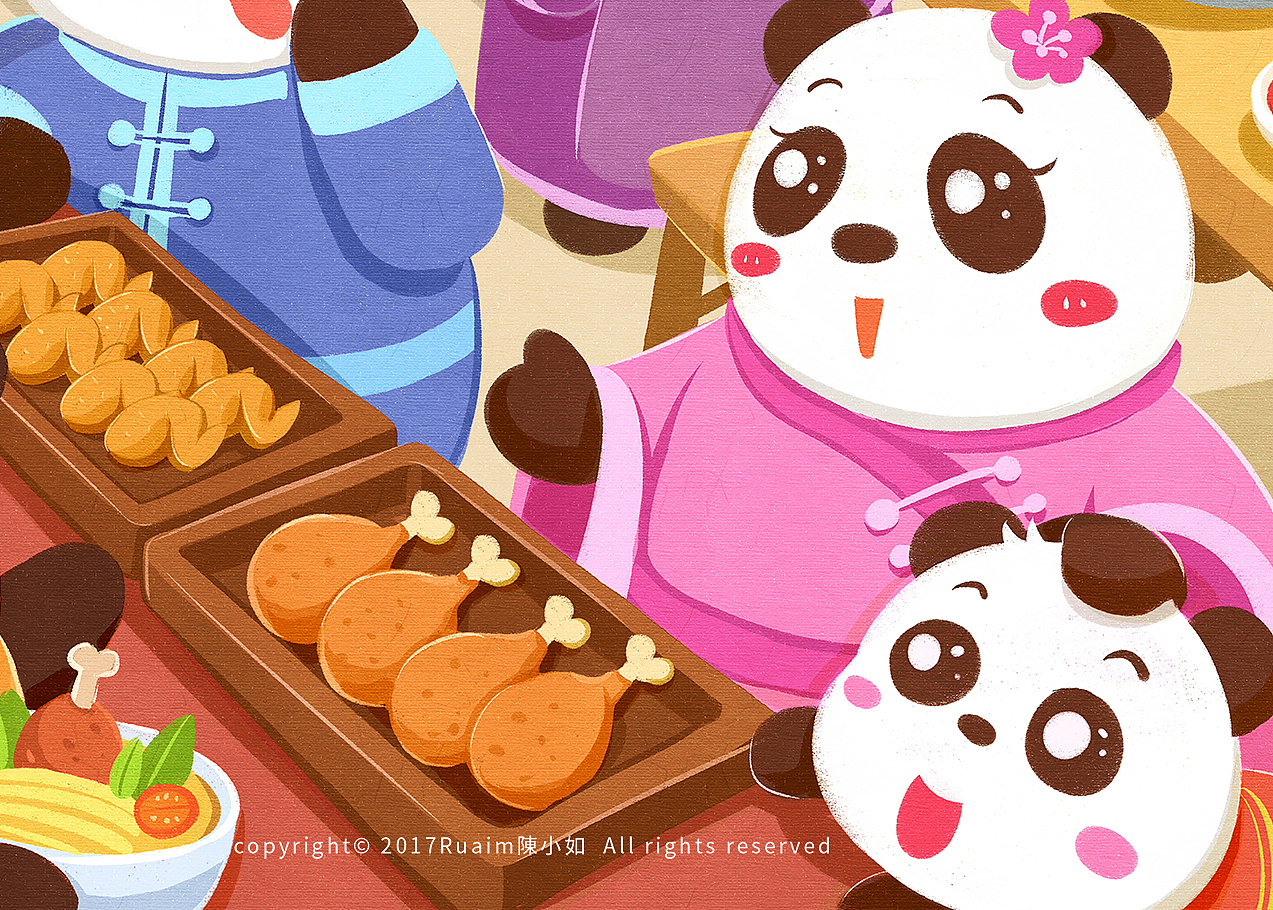 中国吃货小熊猫