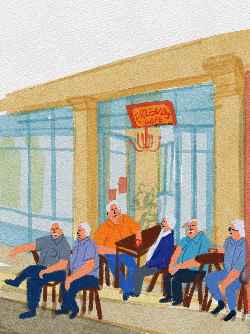 小房子系列~速写插画