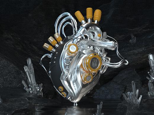 机械心脏渲染