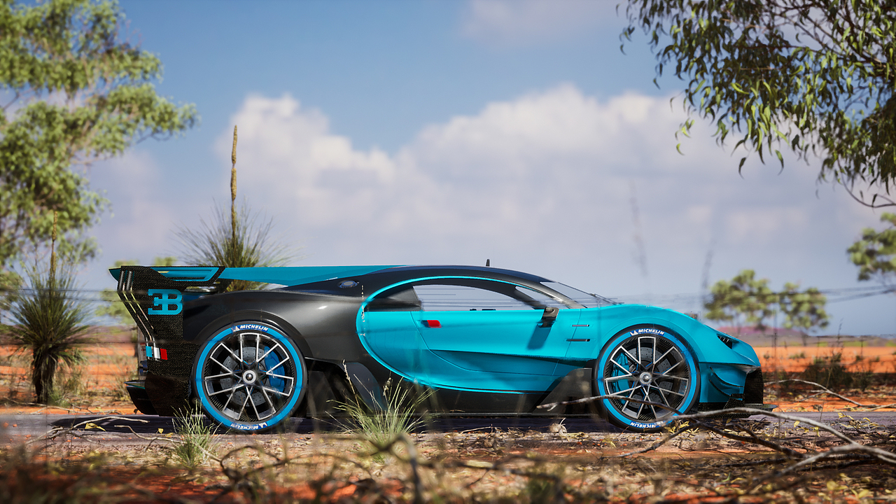 bugatti vision gran turismo-ue4