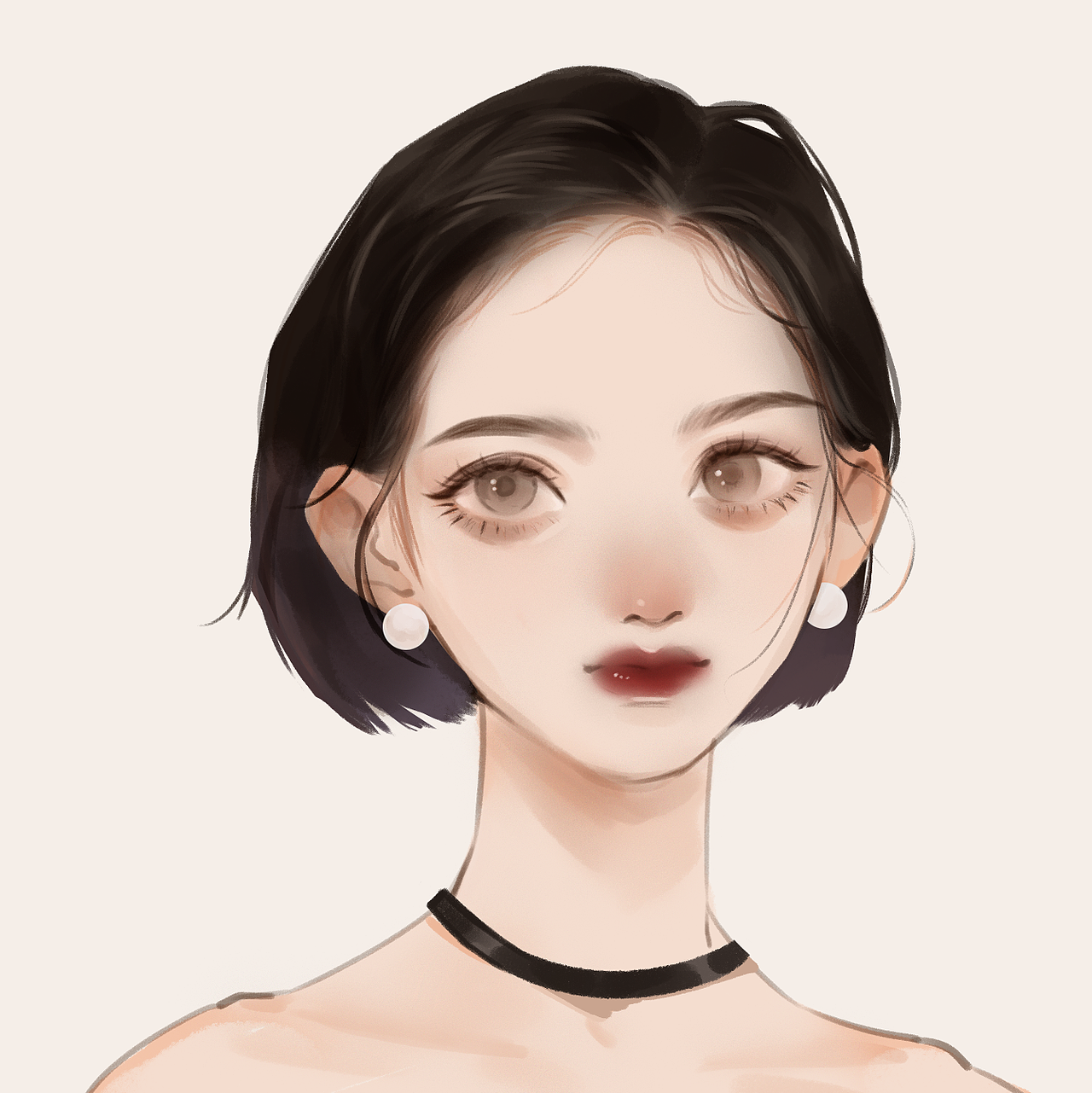 小姐姐头像第二弹（图ZMjU0OTc4OTA4） - 创作习作 - 站酷设计师三橘插画原创素材 - 站酷ZCOOL