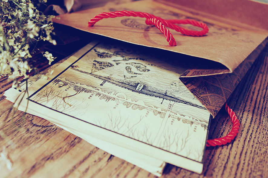 原创杭州情怀手绘地图（实物版）（图ZMzM5NTE4NDg=） - 商业插画 - 站酷设计师七七碰原创素材 - 站酷ZCOOL