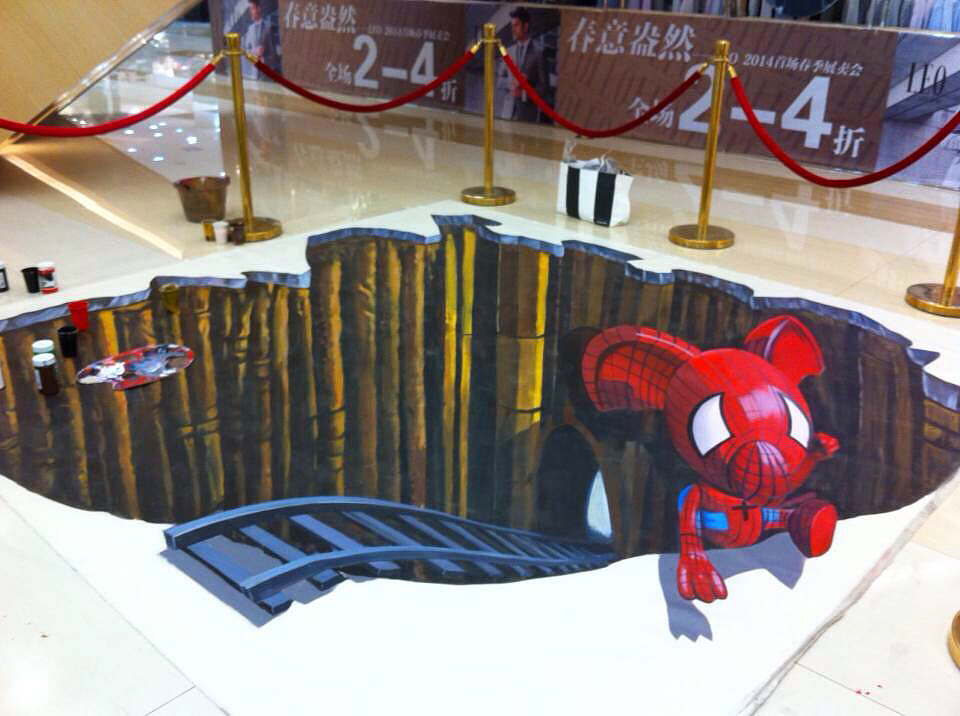 北京3D立体画3D地贴彩绘涂鸦3D画纯手绘艺术（图ZMzcyOTcyMDg=） - 新锐潮流插画 - 站酷设计师北京3D魔幻画原创素材 - 站酷ZCOOL