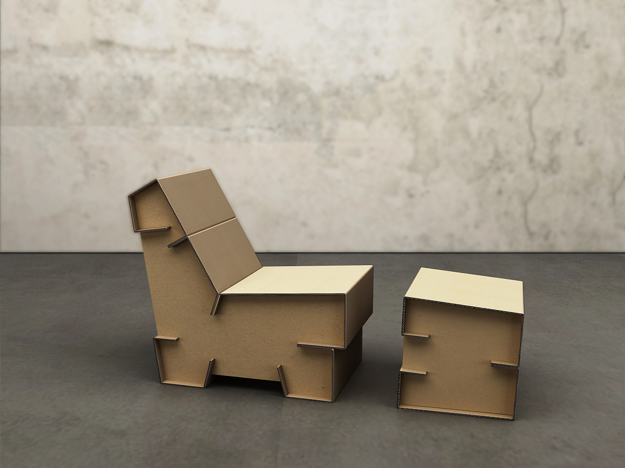 课题研究简纸板家具系列