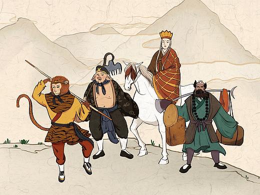 横版手绘长图