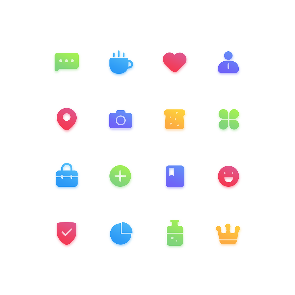 木鼠UI设计第七期第1课—面性图标练习（图ZMTI5MDU3MjMy） - 图标 - 站酷设计师Angelisfighting原创素材 - 站酷ZCOOL