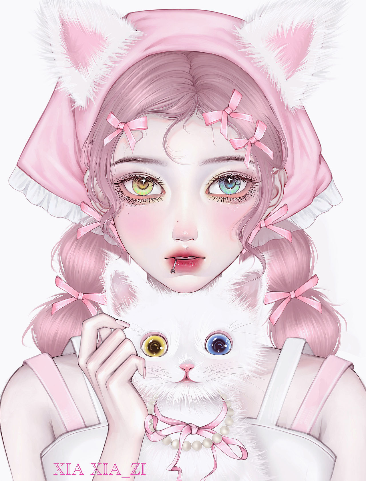 和猫猫合照（图ZMzU5OTQ3MzI4） - 创作习作 - 站酷设计师虾虾_zi原创素材 - 站酷ZCOOL