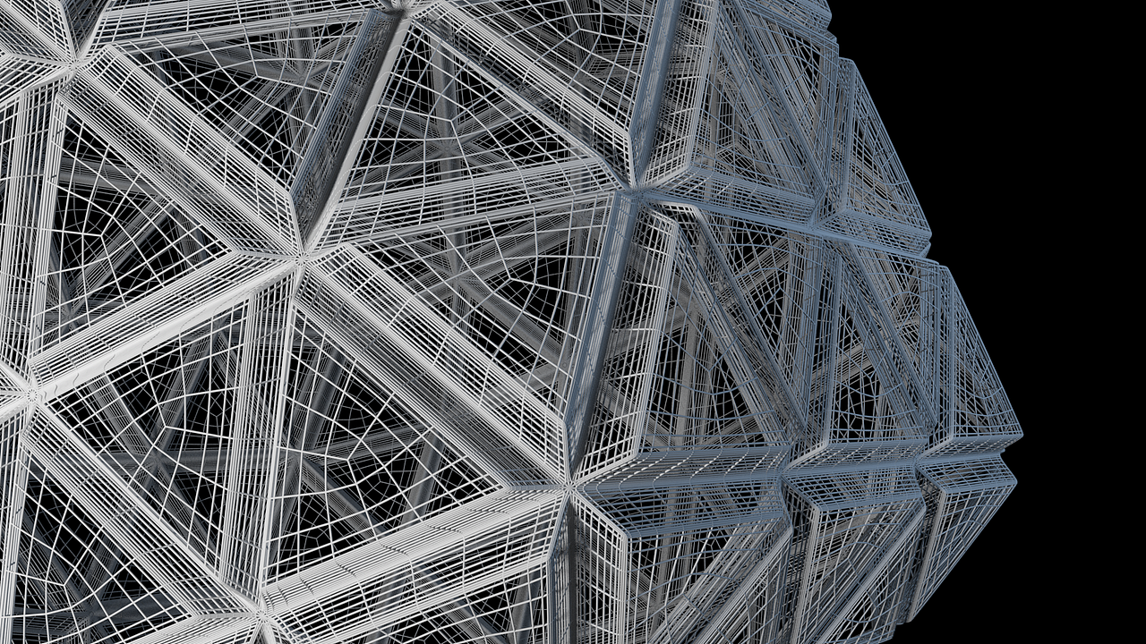 线框球体|三维|其他三维|夏橙leo_原创作品-站酷zcool