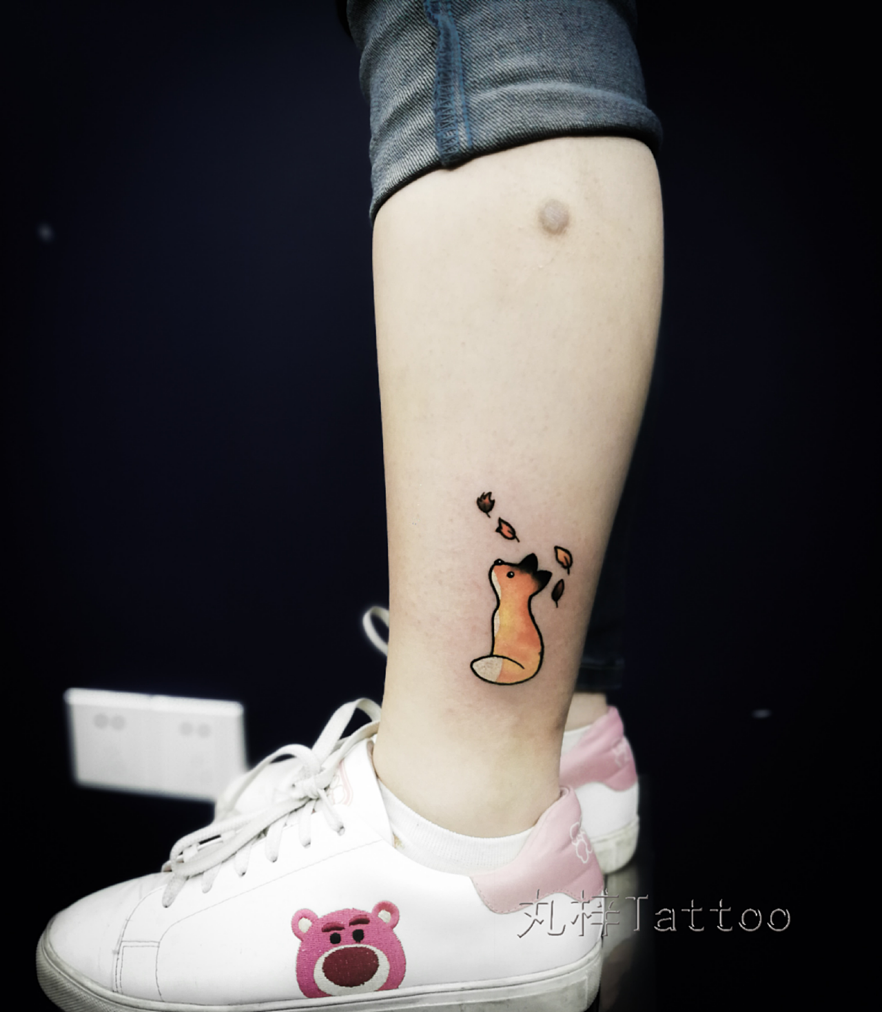 日本风格狐狸纹身图案 Japanese Fox Tattoo Design – 设计小咖