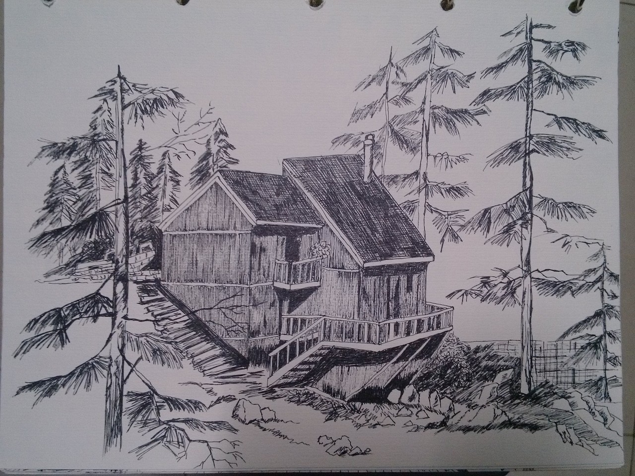 钢笔速写（图ZNTk1NjMzMjg=） - 艺术插画 - 站酷设计师甲甲玲原创素材 - 站酷ZCOOL