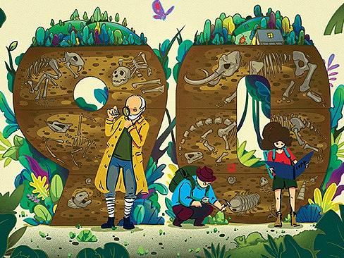 中国古动物馆：小达尔文俱乐部会员卡（个人主页-ZMzkxMTY4MDQ=） - 商业插画 - 站酷设计师AIRaven原创素材 - 站酷ZCOOL