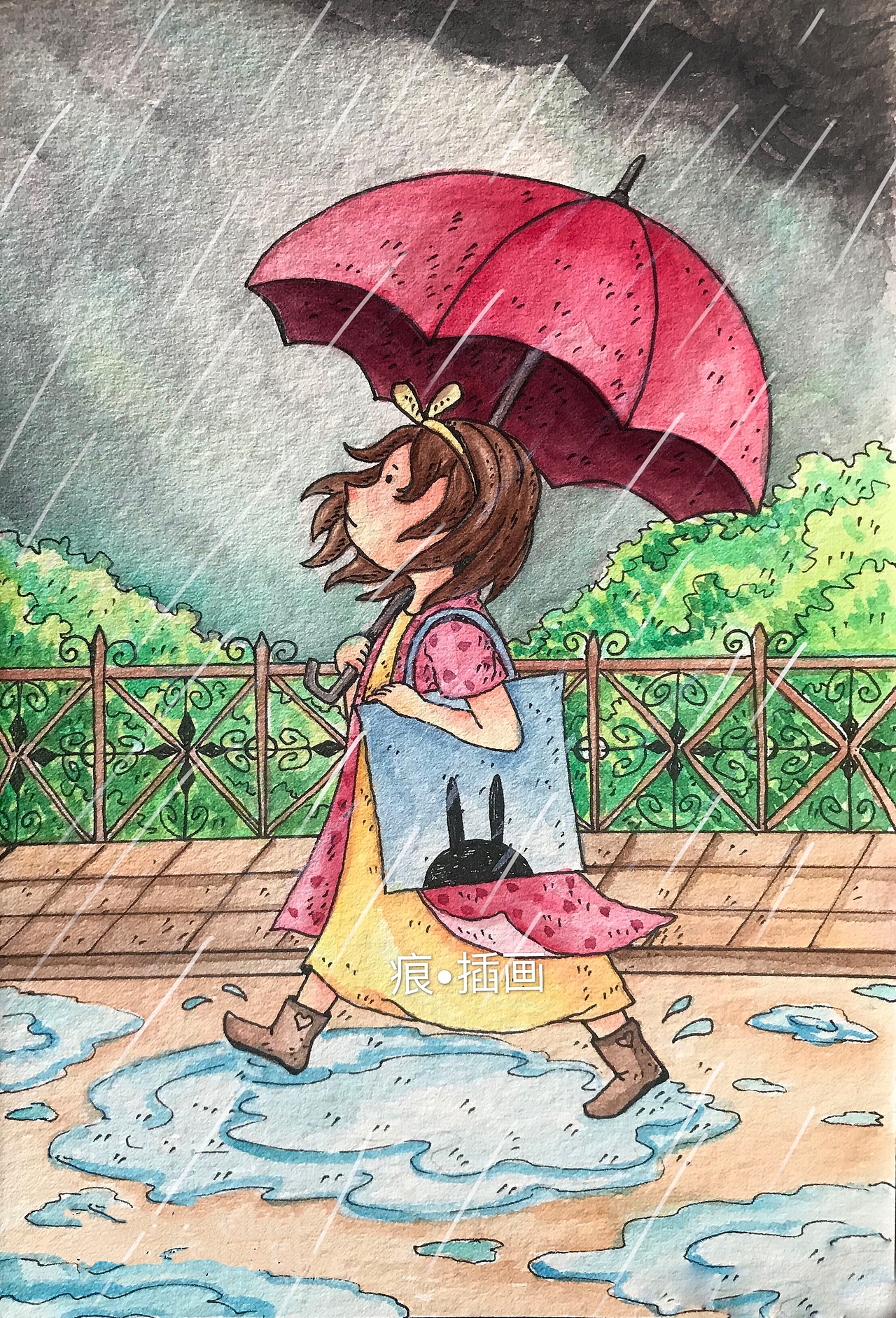 一个人的时候,
孤单时有人可想,<br>下雨时手中有伞,<br>阳光下灿烂<br>风雨中奔跑<br>愿你成为自己的港湾,<br>不用依靠谁的肩膀<br>