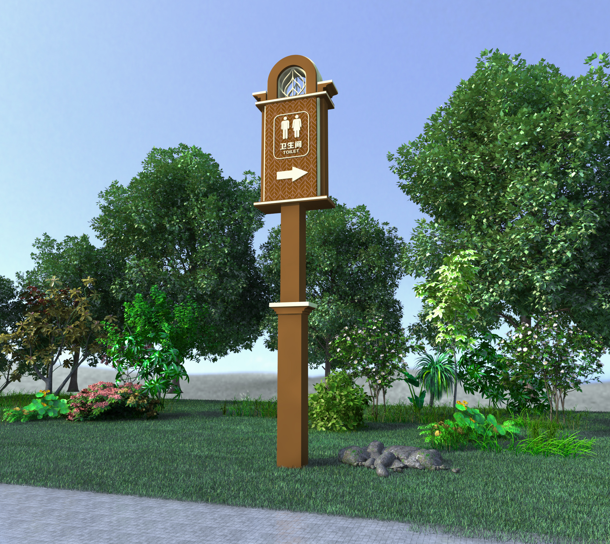 楼盘中式地产导视系统设计