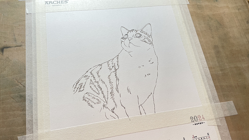 2024水彩猫咪挂画年历（图ZMzU2NTQyNzQ4） - 绘画 - 站酷设计师岚胖哒PandaLan原创素材 - 站酷ZCOOL