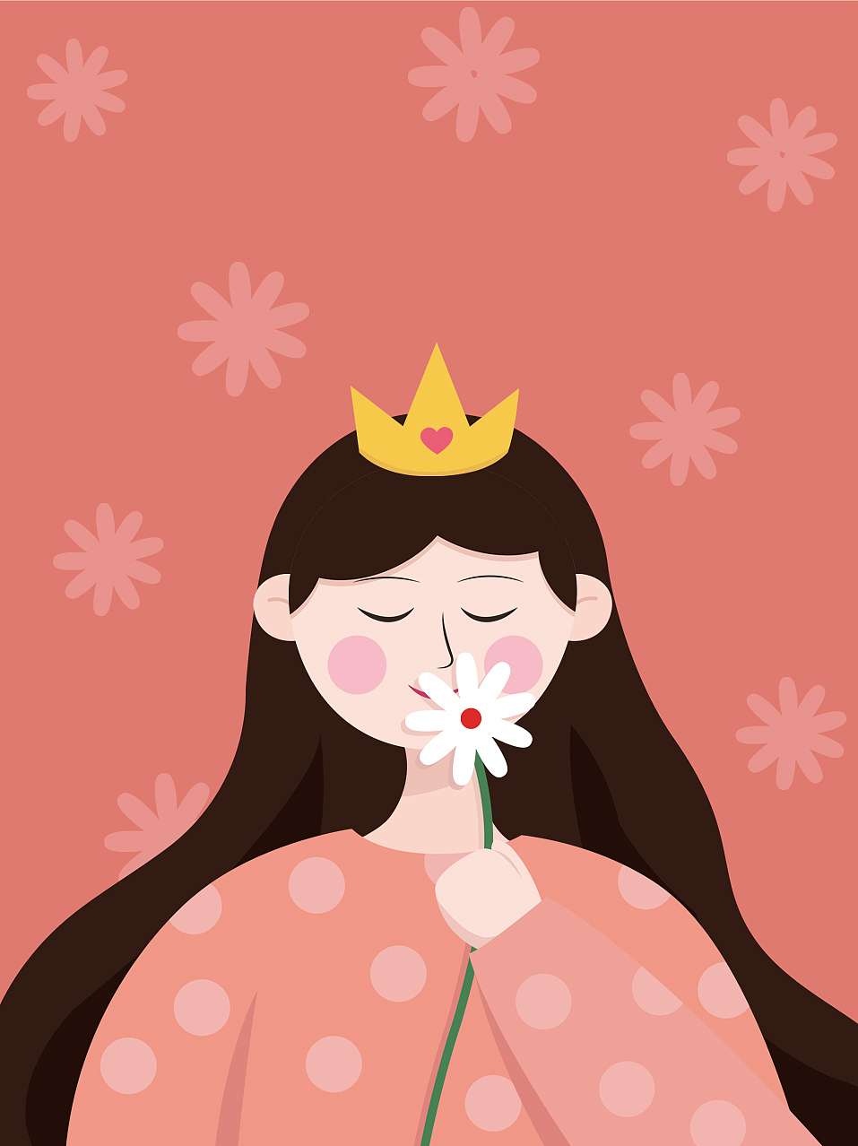 女神节女生节妇女节丨红包封面丨插画设计