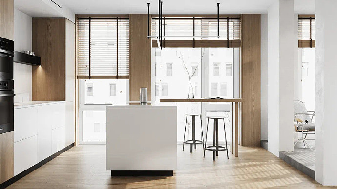 92㎡简约公寓 超凡脱俗的干净舒适 。（图ZMjkxMTUxMjI0） - 家装设计 - 站酷设计师重庆FS室内设计原创素材 - 站酷ZCOOL