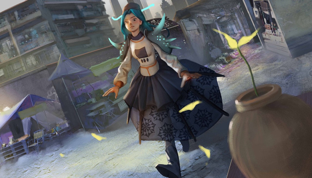 人物加场景（图ZMjk4MDg2NTI0） - 创作习作 - 站酷设计师叶亿岭原创素材 - 站酷ZCOOL