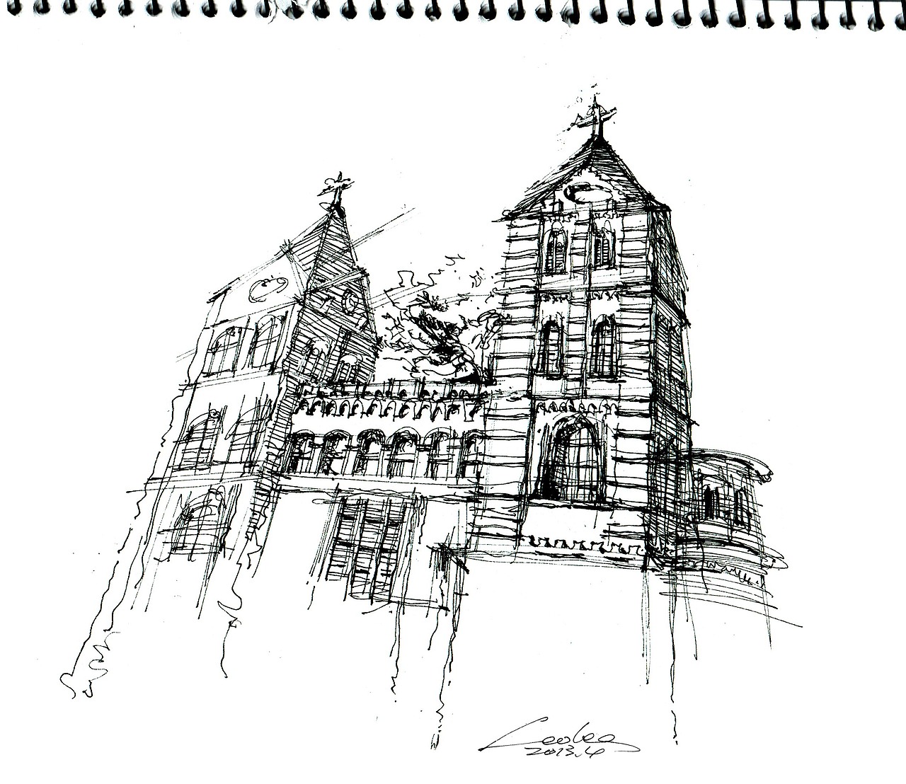 梵蒂冈建筑之行 二（图ZODkzNTYwMA==） - 商业插画 - 站酷设计师LEEZENGRUI原创素材 - 站酷ZCOOL