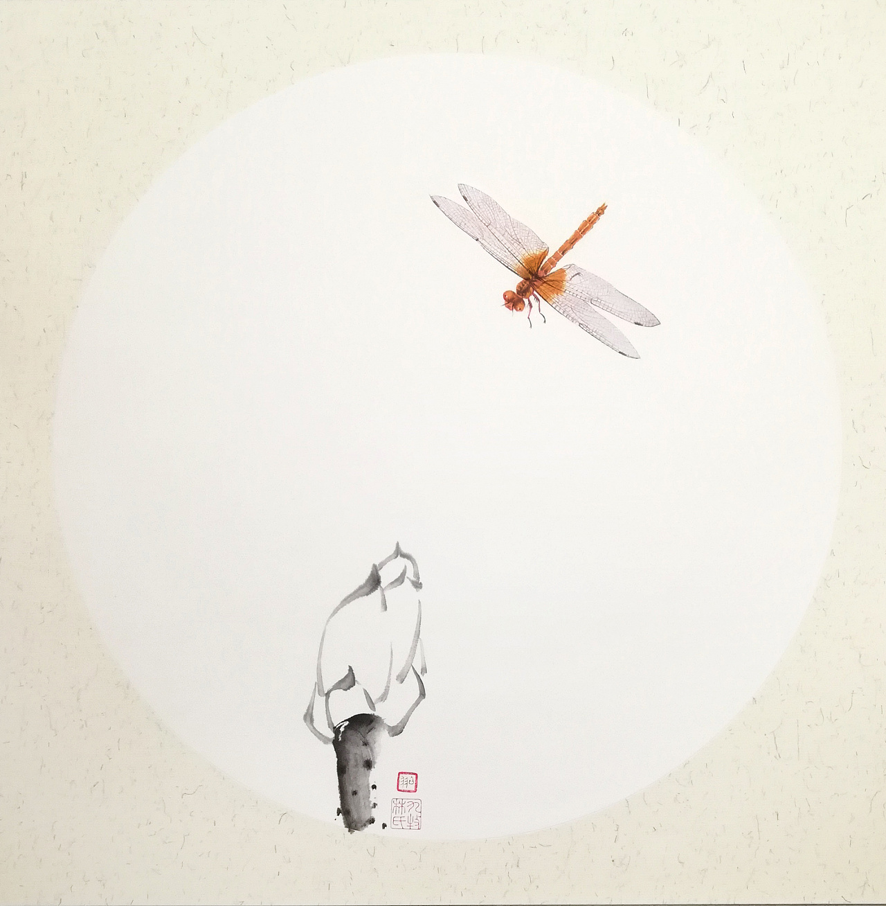 国画作品|蜻蜓|赵志民_兴艺堂