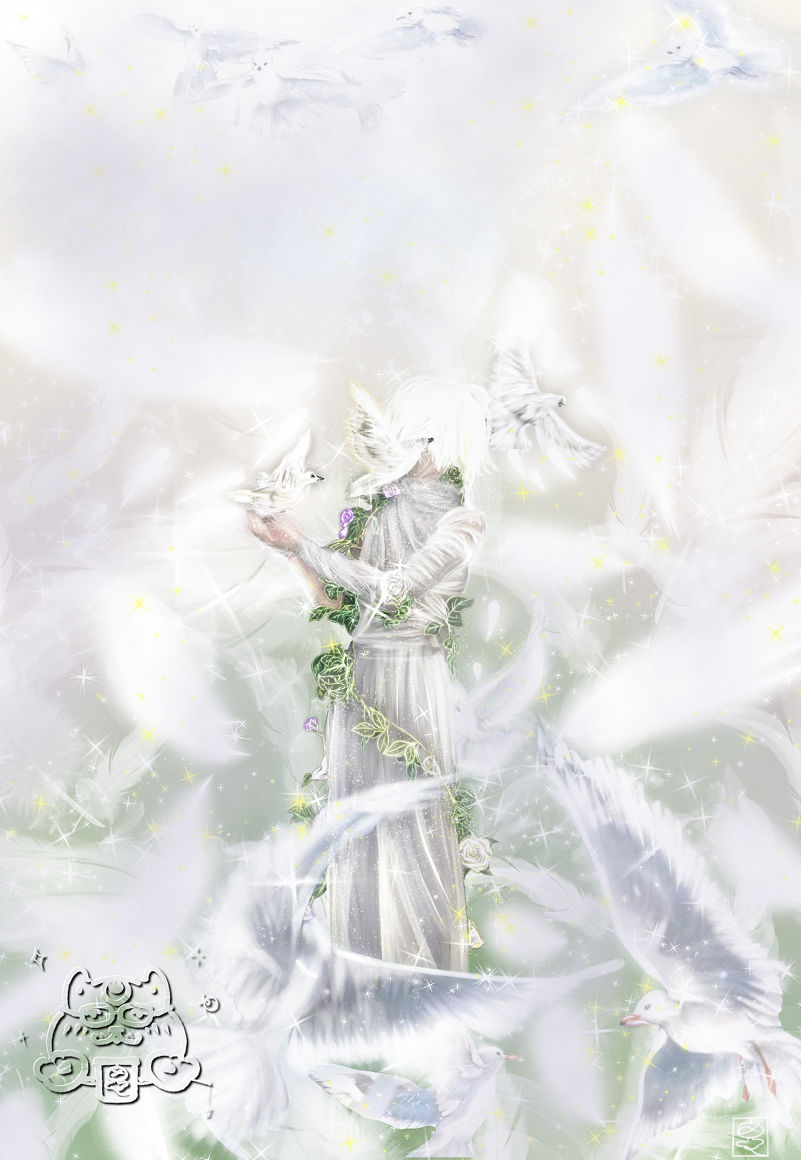 《春》系列作品（图ZMzUyOTg1MjM2） - 艺术插画 - 站酷设计师Piccolina思原创素材 - 站酷ZCOOL