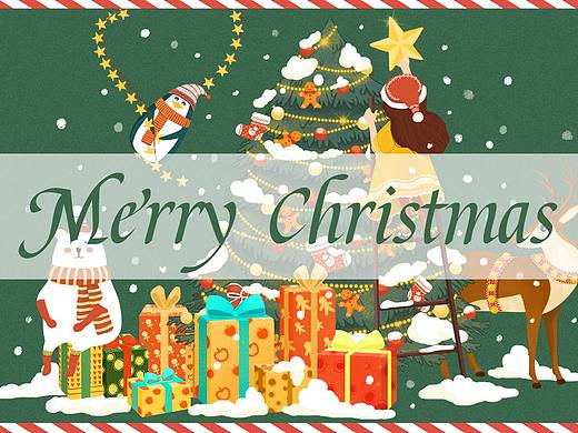 【圣誕主題插畫】圣誕快樂~（個(gè)人主頁-ZNDk4MjY4ODQ=） - 商業(yè)插畫 - 站酷設(shè)計(jì)師黎山水市原創(chuàng)素材 - 站酷ZCOOL