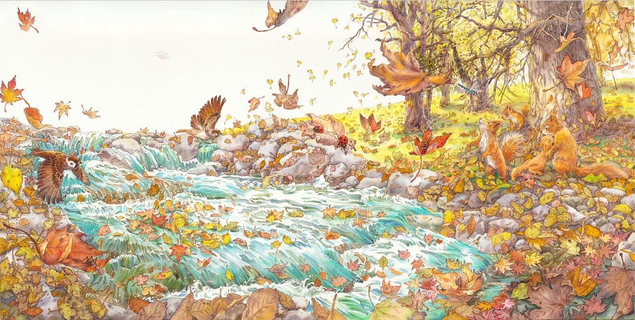 红叶子，黄叶子