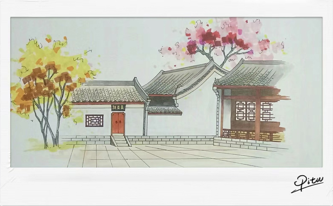 马克笔手绘（图ZMTk3MDg0MzI4） - 创作习作 - 站酷设计师肉松蛋黄酱原创素材 - 站酷ZCOOL