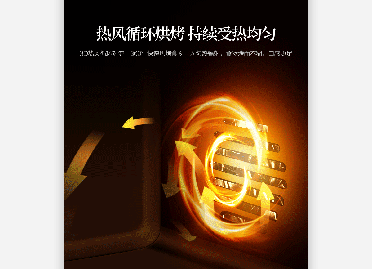 美的T3-L327E烤箱详情页设计分享