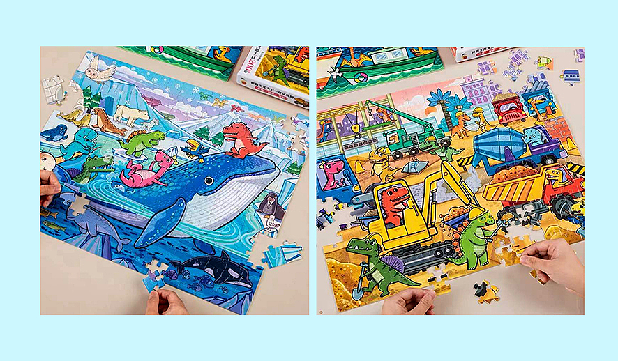 Bangson恐龙IP拼图项目插图（图ZMjg1Njc1NjY4） - 儿童插画 - 站酷设计师斯丹在画画原创素材 - 站酷ZCOOL