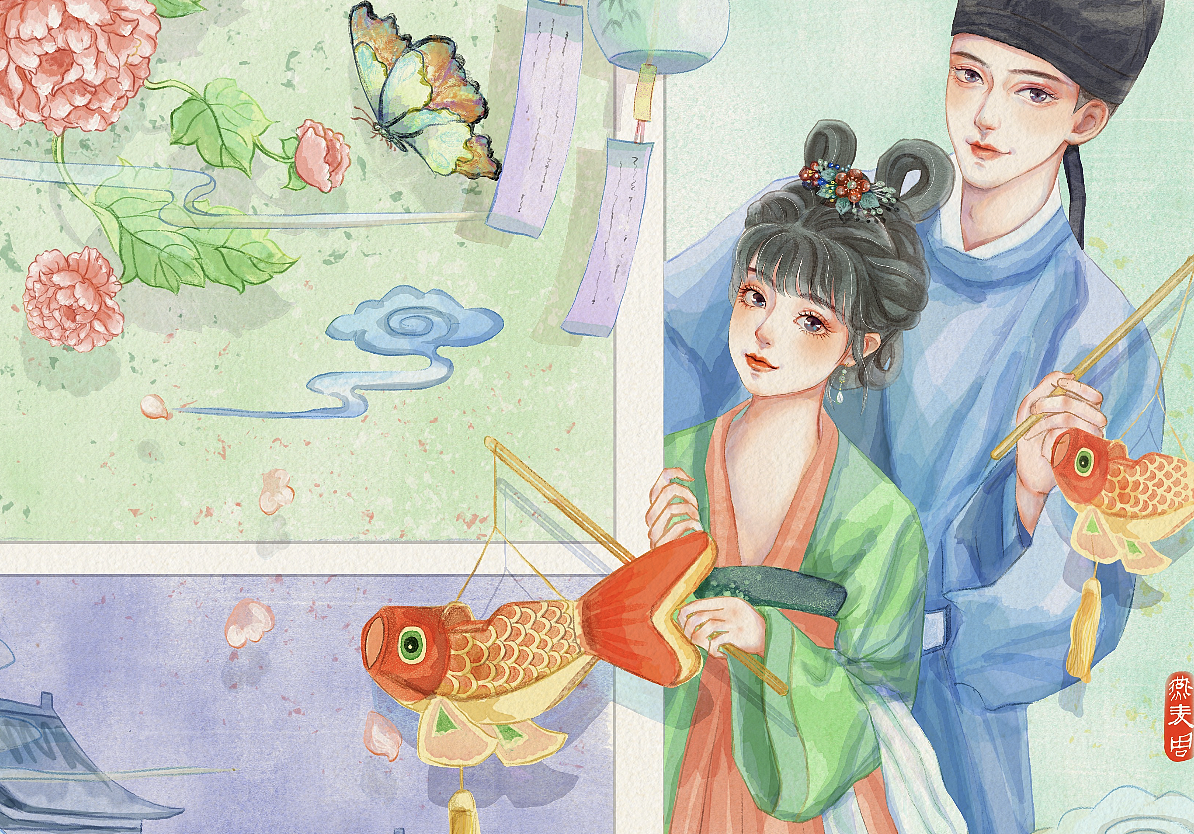 卿卿日常（图ZMzM3NzY1NDcy） - 商业插画 - 站酷设计师燕麦周原创素材 - 站酷ZCOOL