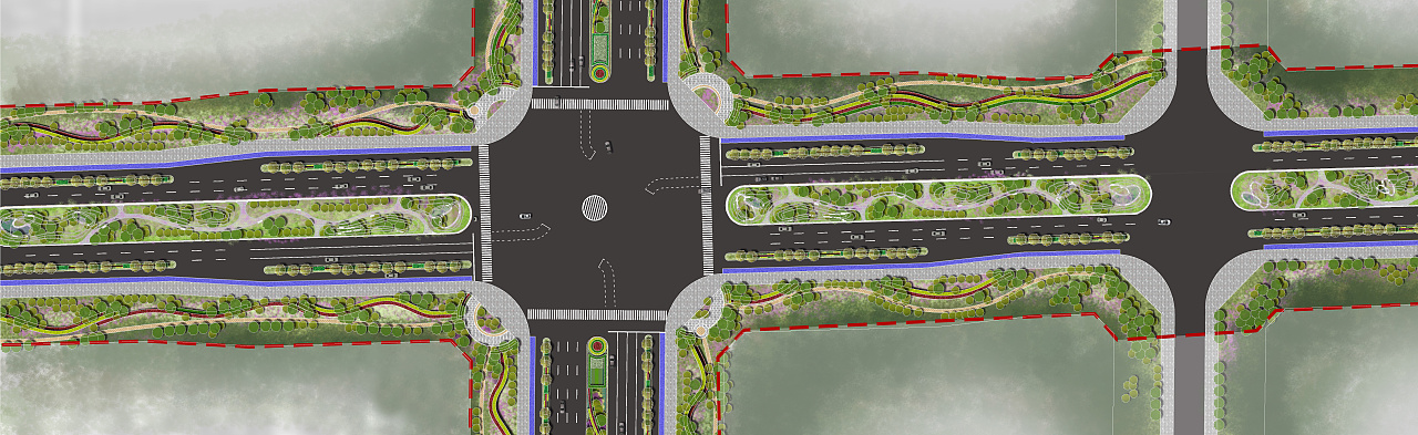 景观彩平图展示