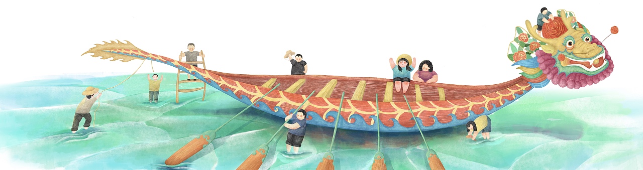 端午节系列插画1