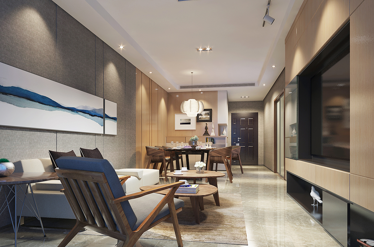 样板间效果图（图ZODc5NTE4NzY=） - 家装设计 - 站酷设计师咖喱小小酥原创素材 - 站酷ZCOOL