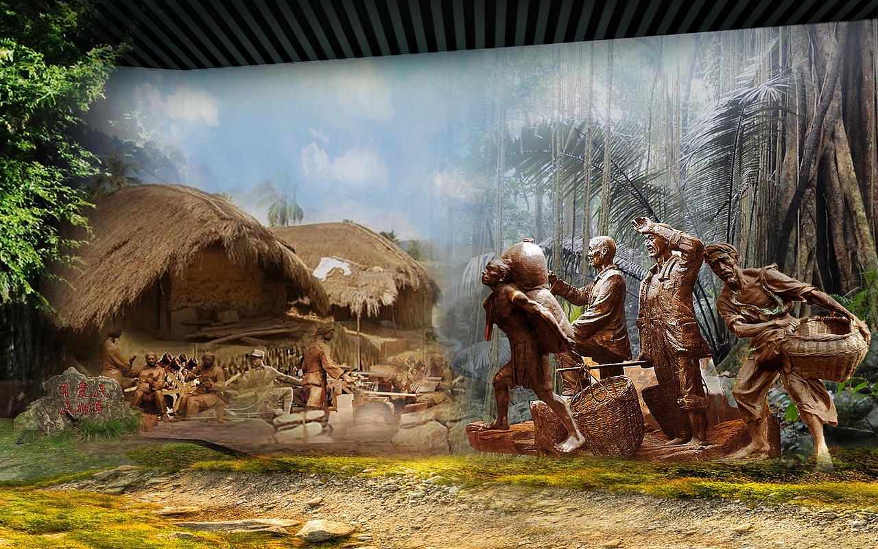 乡村文化展示馆、琼崖革命斗争历史展