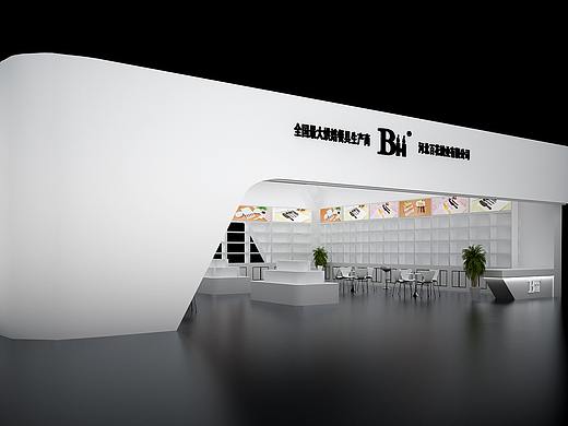 誕笙效果图制作———百花展厅