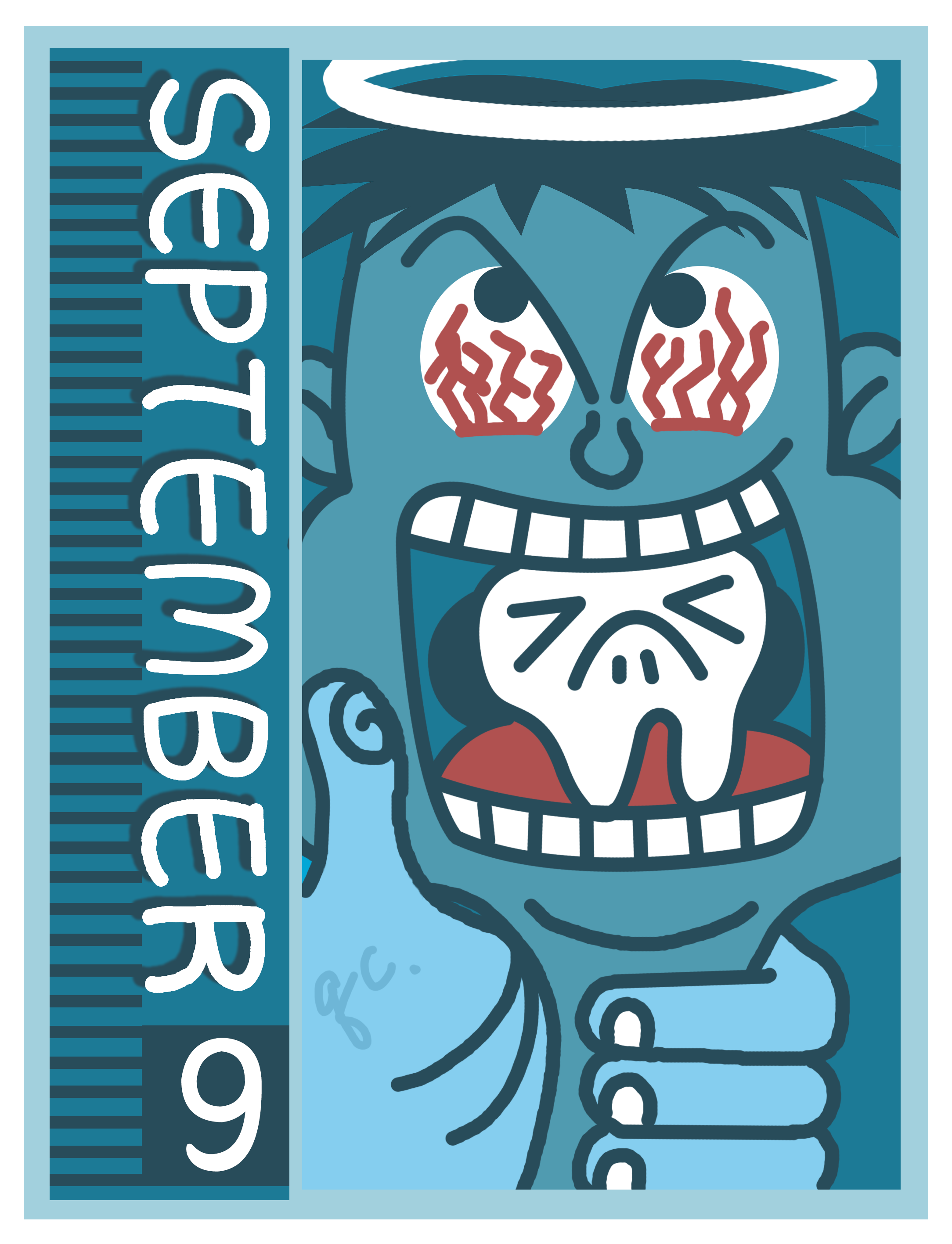 不开心就咬咬牙