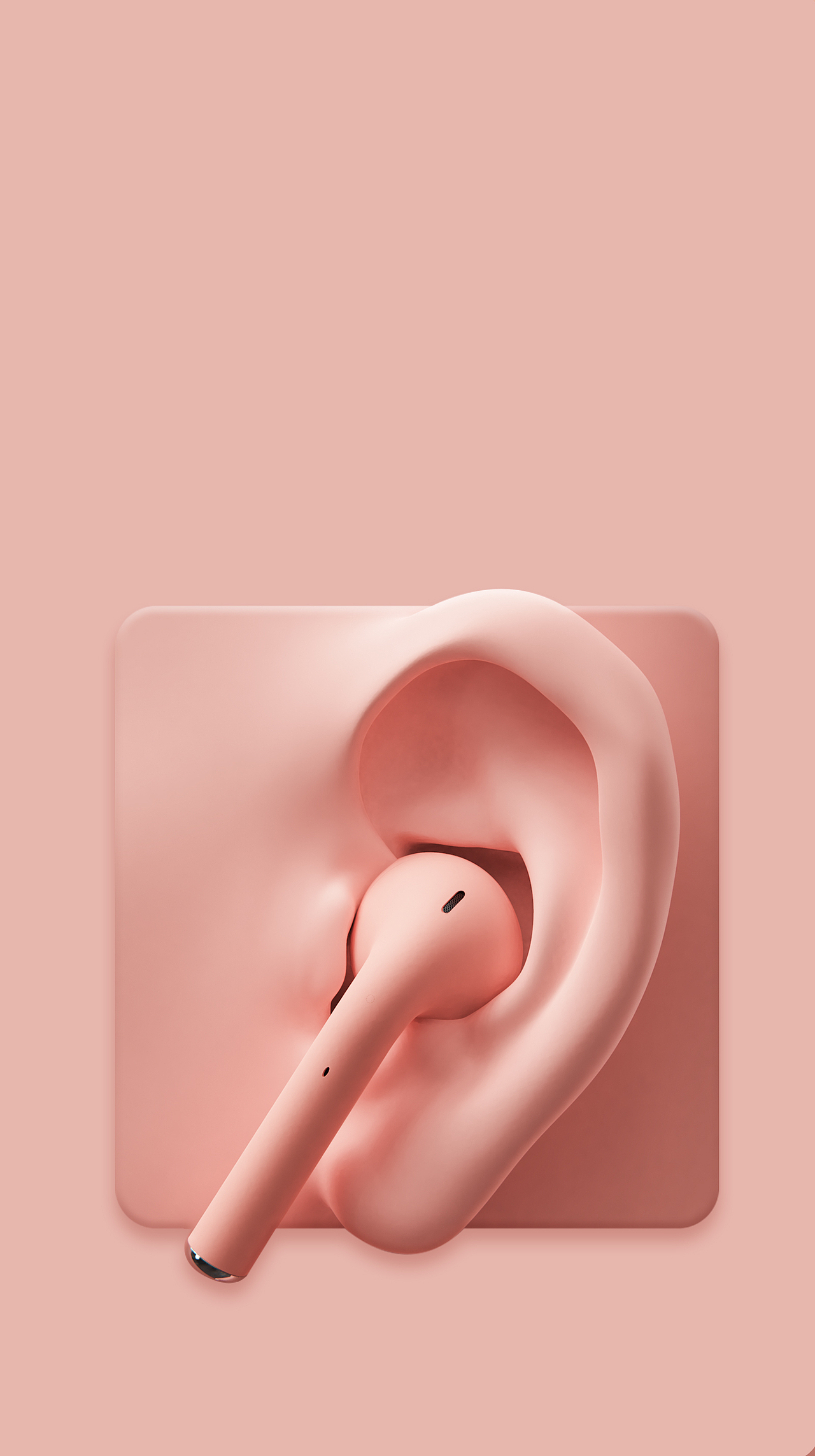 一组蓝牙耳机渲染~