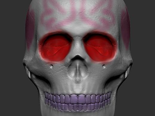 ZBrush骷髏頭（個(gè)人主頁(yè)-ZNTE2NzQwODA=） - 人物/生物 - 站酷設(shè)計(jì)師平方人生原創(chuàng)素材 - 站酷ZCOOL