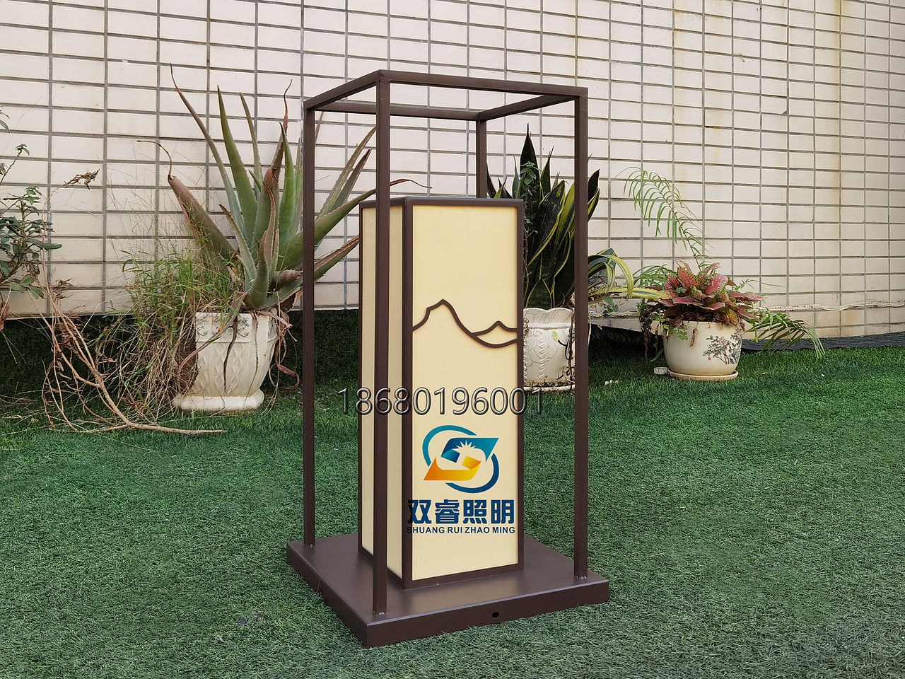 定制太阳能草坪灯户外矮柱灯围墙墙头灯镂空透光灯