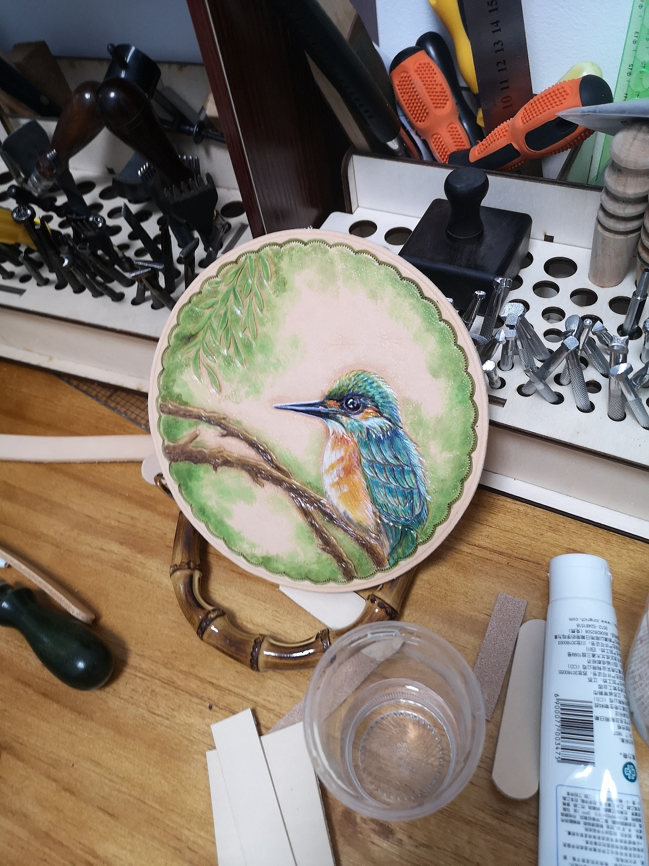 翠鳥楊柳中國風(fēng)手提包（圖ZMTY3MDk3MjIw） - 工藝品設(shè)計(jì) - 站酷設(shè)計(jì)師欏澤原創(chuàng)素材 - 站酷ZCOOL