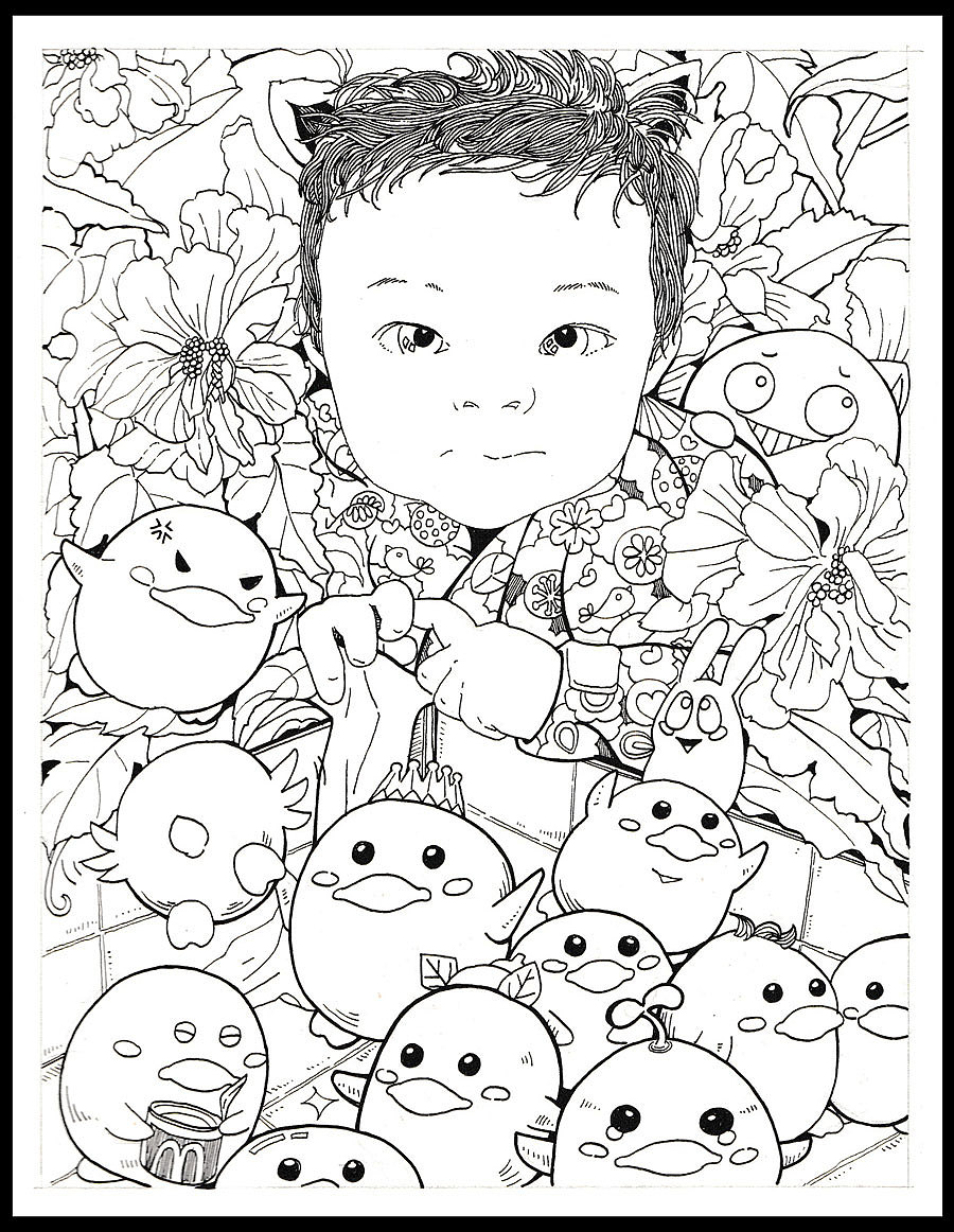 手绘小伙伴们（图ZMzYwNjg0ODQ=） - 商业插画 - 站酷设计师熊猫一只hz原创素材 - 站酷ZCOOL