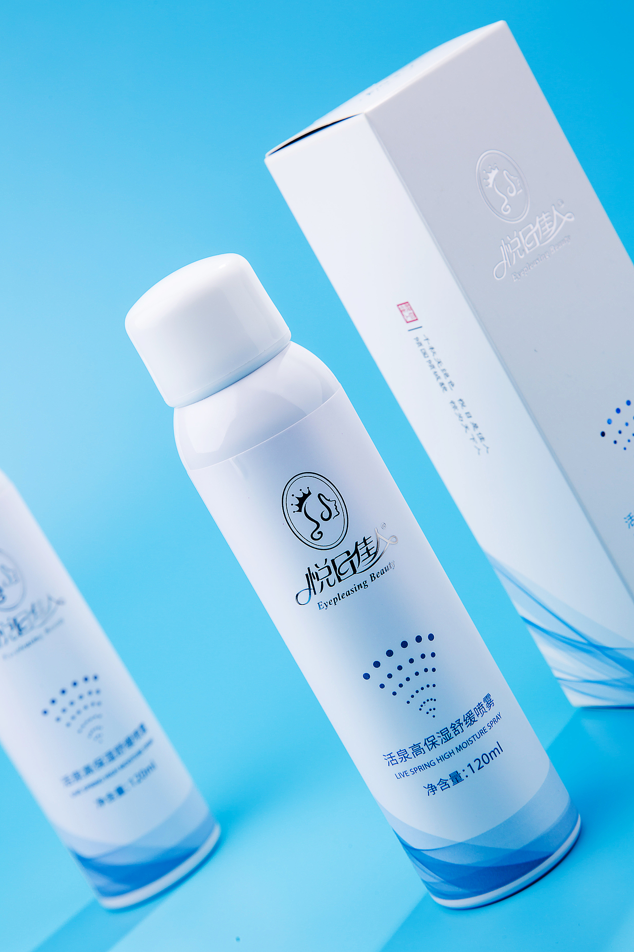 悦目佳人活泉高保湿舒缓喷雾（图ZMTE3ODAxNDUy） - 包装 - 站酷设计师悦目佳人原创素材 - 站酷ZCOOL