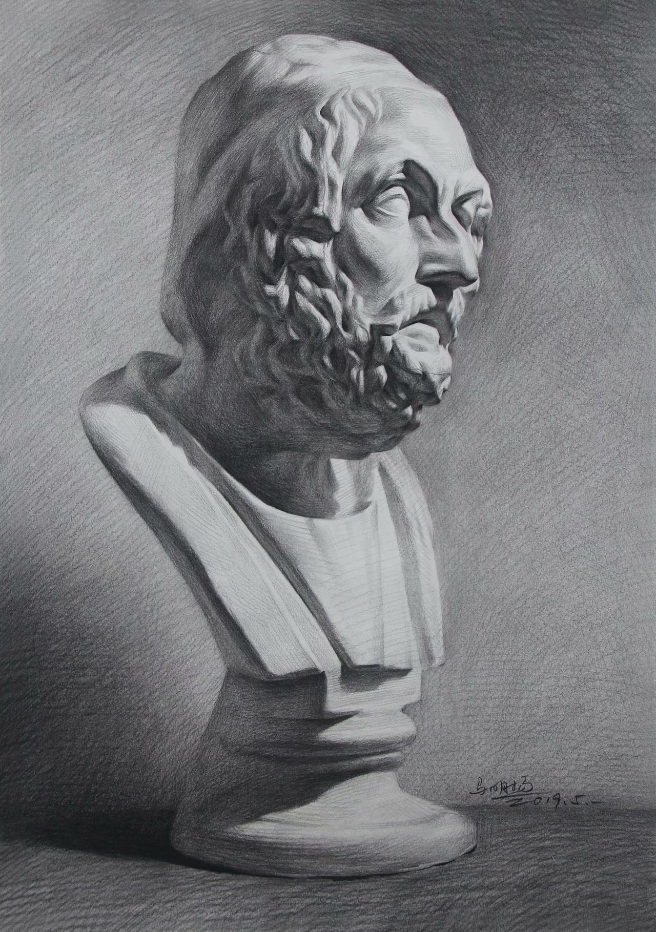 贵阳鲁轩美术马明扬素描作品