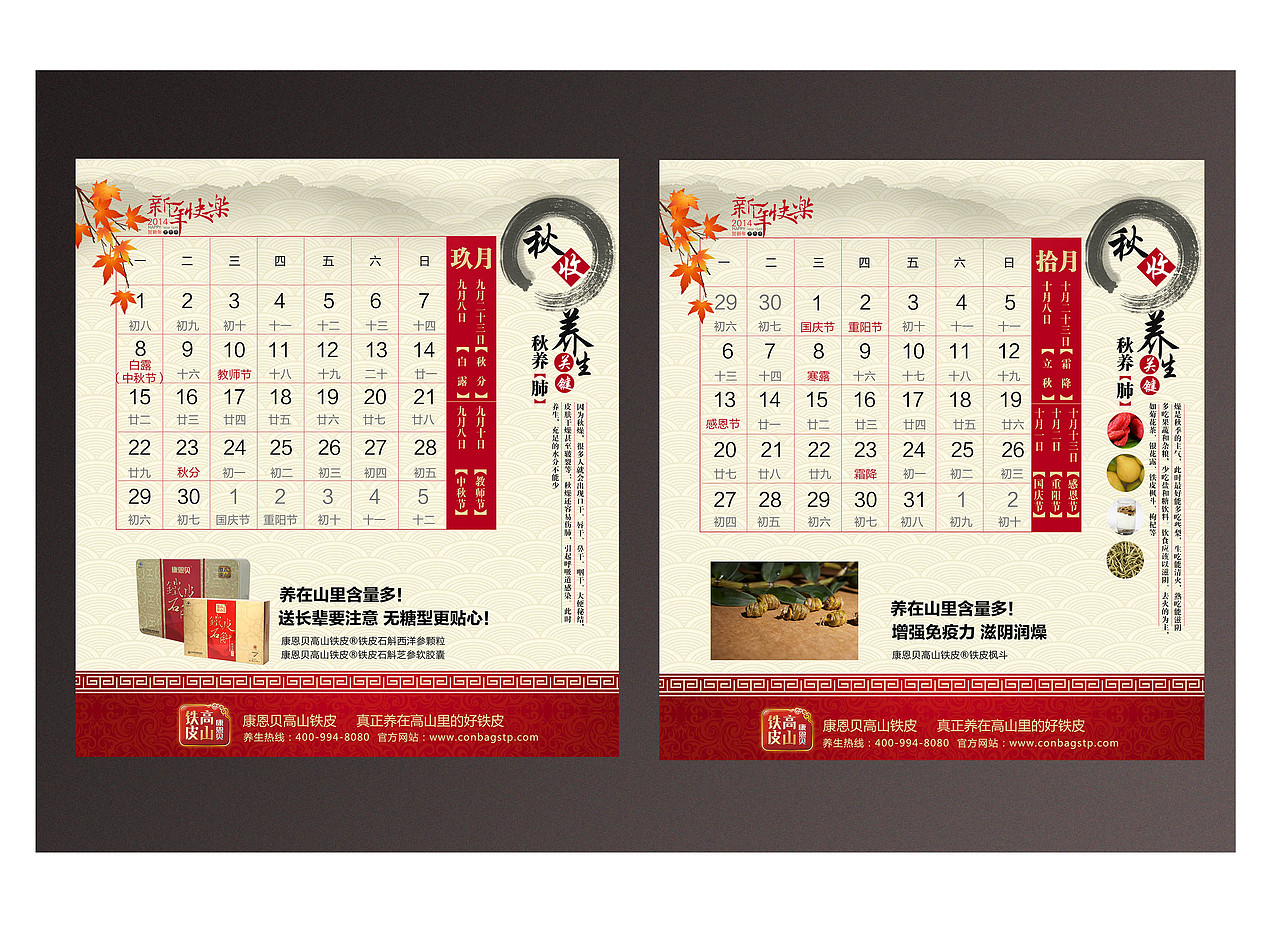 平面设计 台历设计