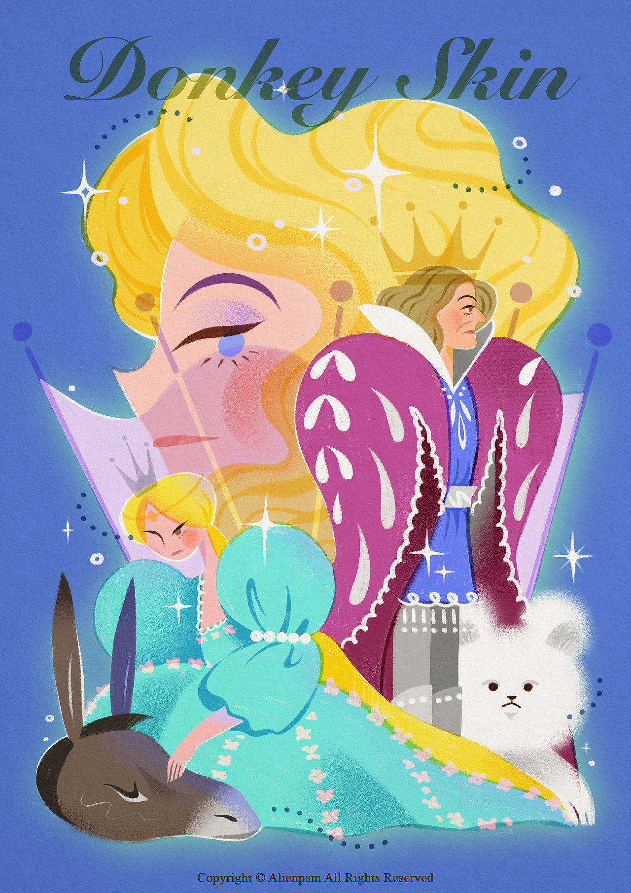 原创插画 | 《驴皮公主》电影海报（图ZMjg5ODU2ODYw） - 艺术插画 - 站酷设计师AlienPam原创素材 - 站酷ZCOOL