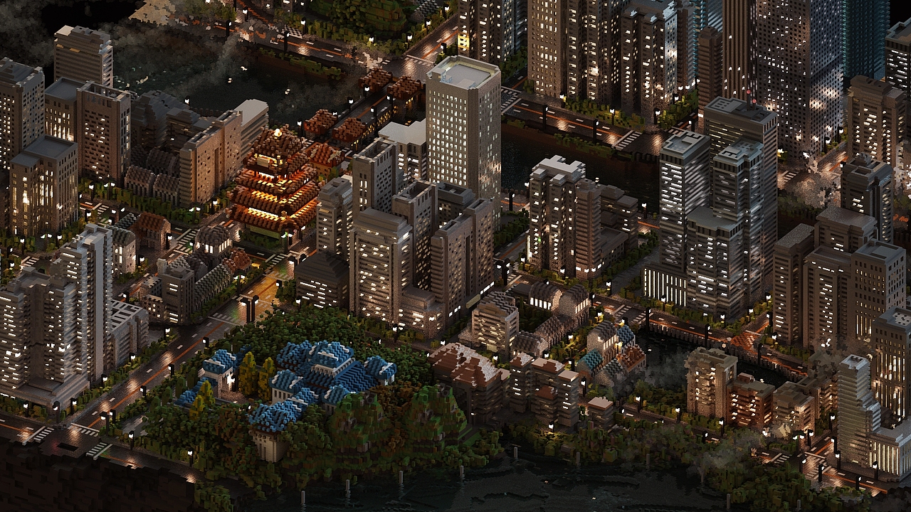 【Voxelart】CryptoCities-武汉（图ZMjYwNDEwNzgw） - 场景 - 站酷设计师Xuanch原创素材 - 站酷ZCOOL