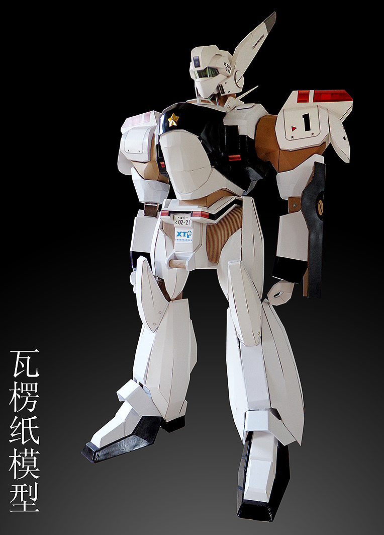 高达两米 纸模型 -机动警察|手工艺|手办/模玩|尹利帅纸艺师 - 原创