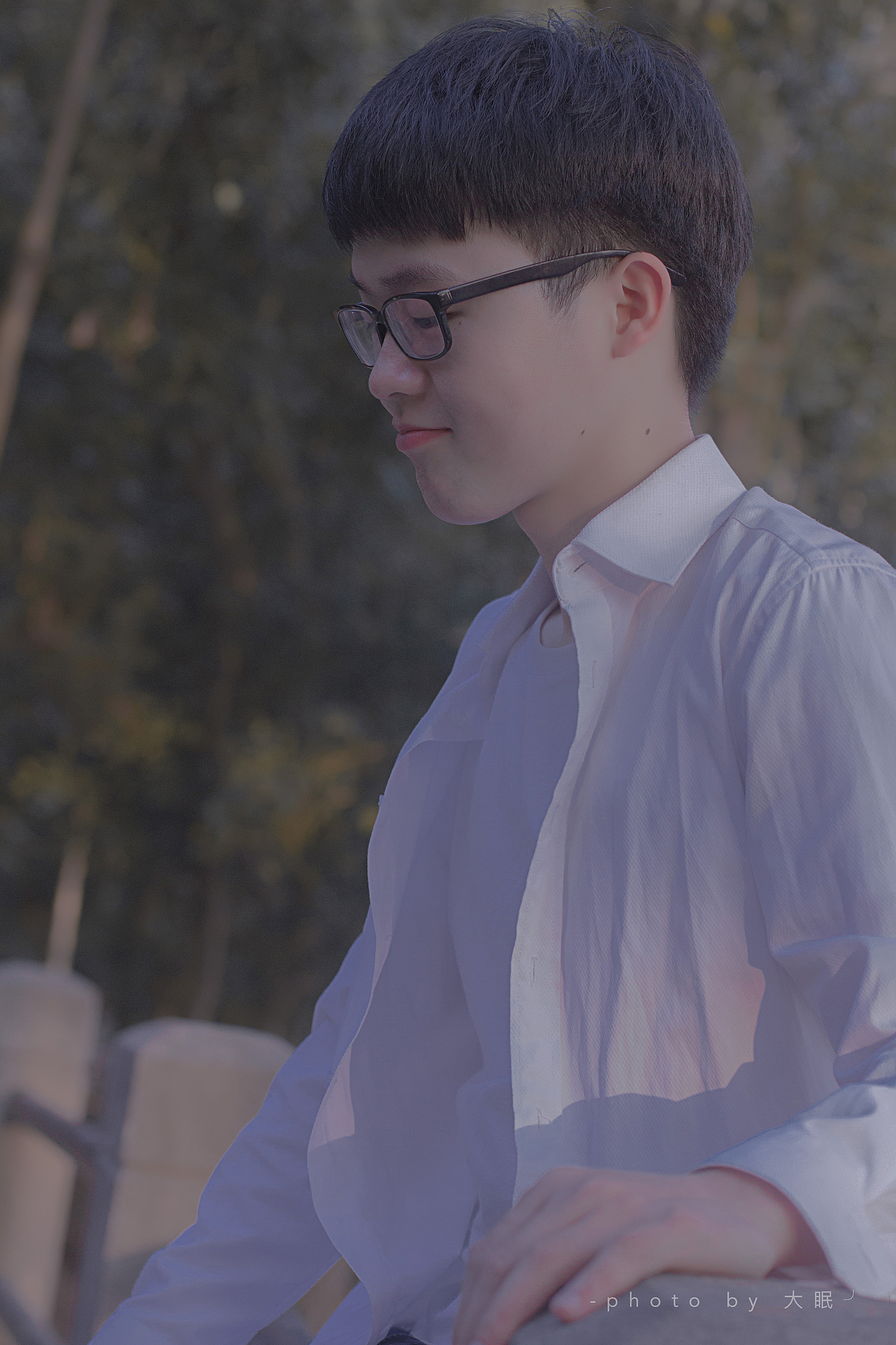 首次拍蓝孩纸呀~