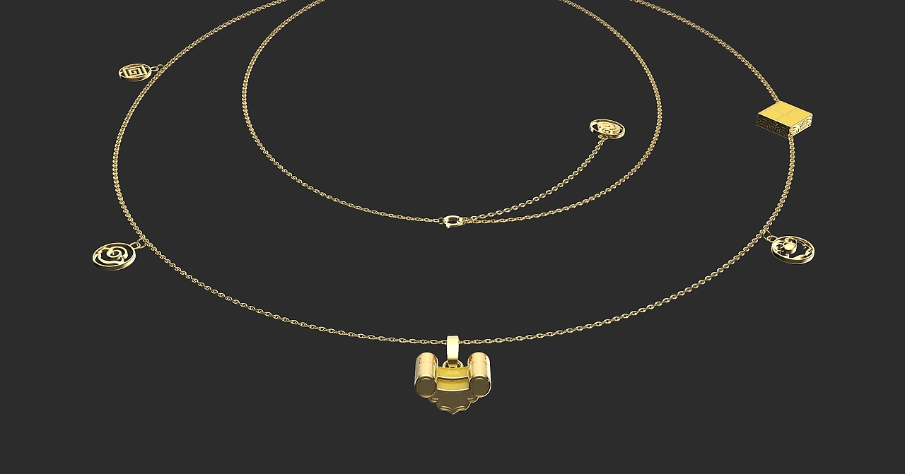 故宫"一砖一瓦"主题贵金属首饰设计