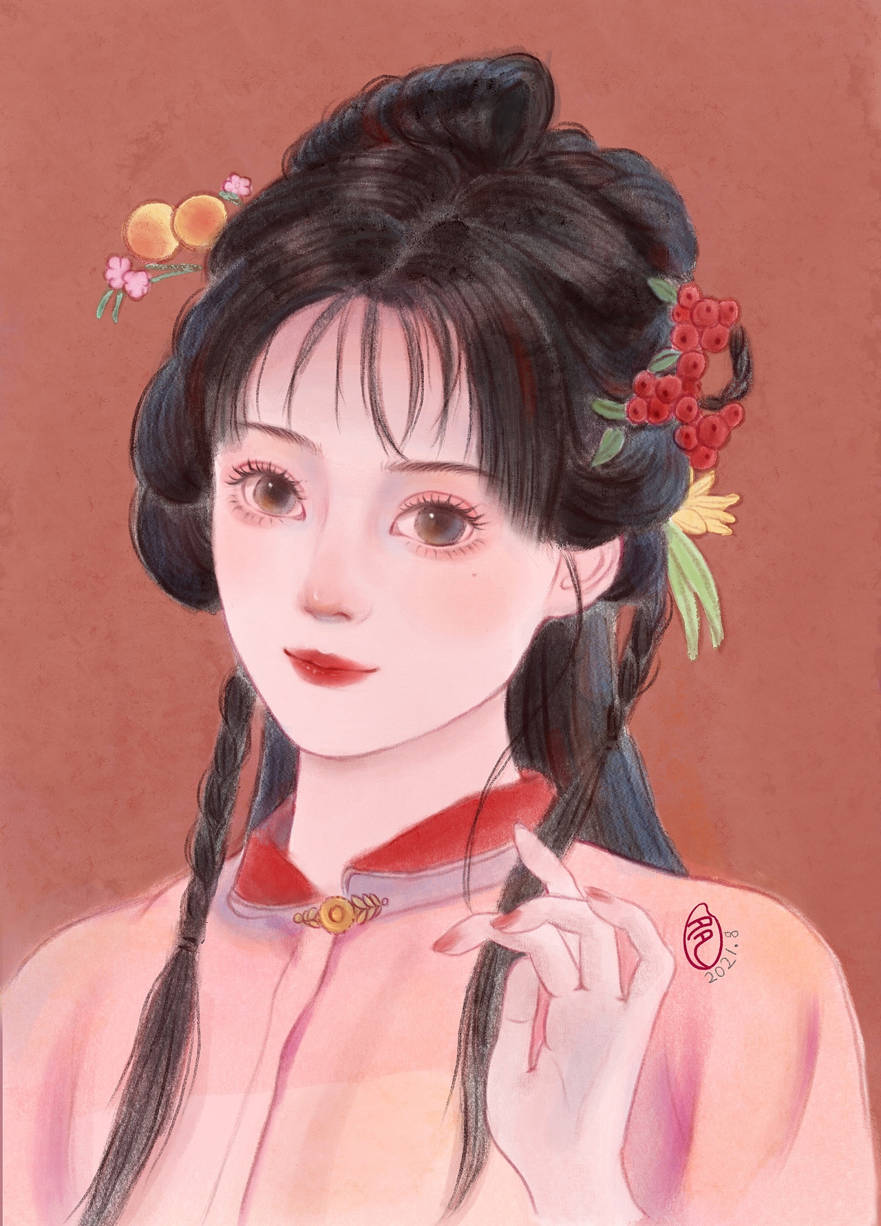 水彩人像练习,报班作业